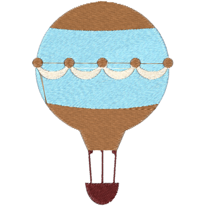 Matriz de Bordado Balão Azul 1